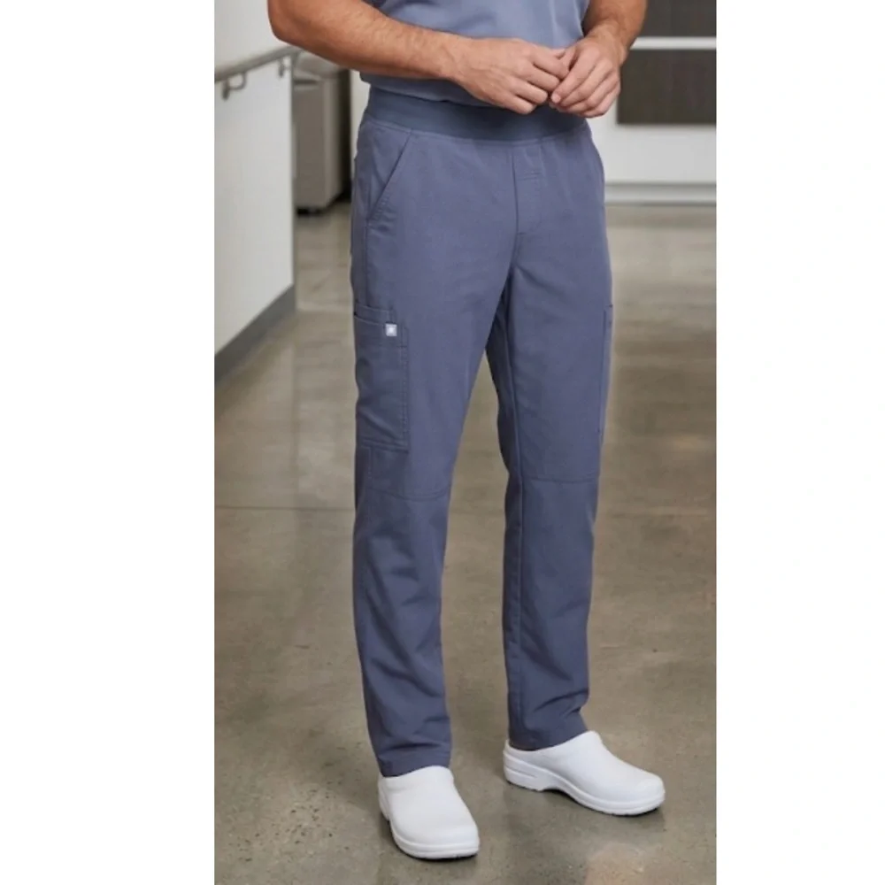 Figs Axim Men’s Scrub Pants Gray Blue Small